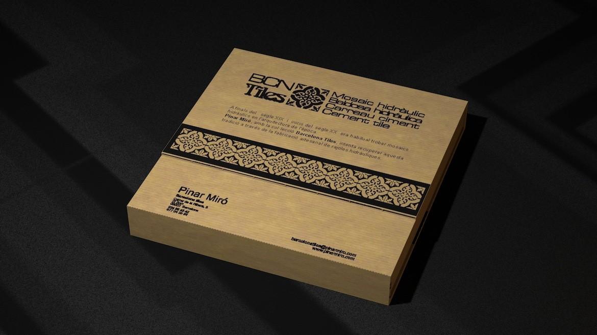 Barcelona tiles design. Identidad visual | Barcelona. 6 caja-barcelona-tiles-design-pinar-miro