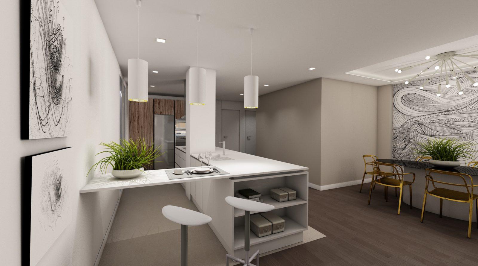 Vivienda apartamento con aire masculino. Calle O´Donnell. Sevilla. 5 cocina-apartamento-hombre-soltero