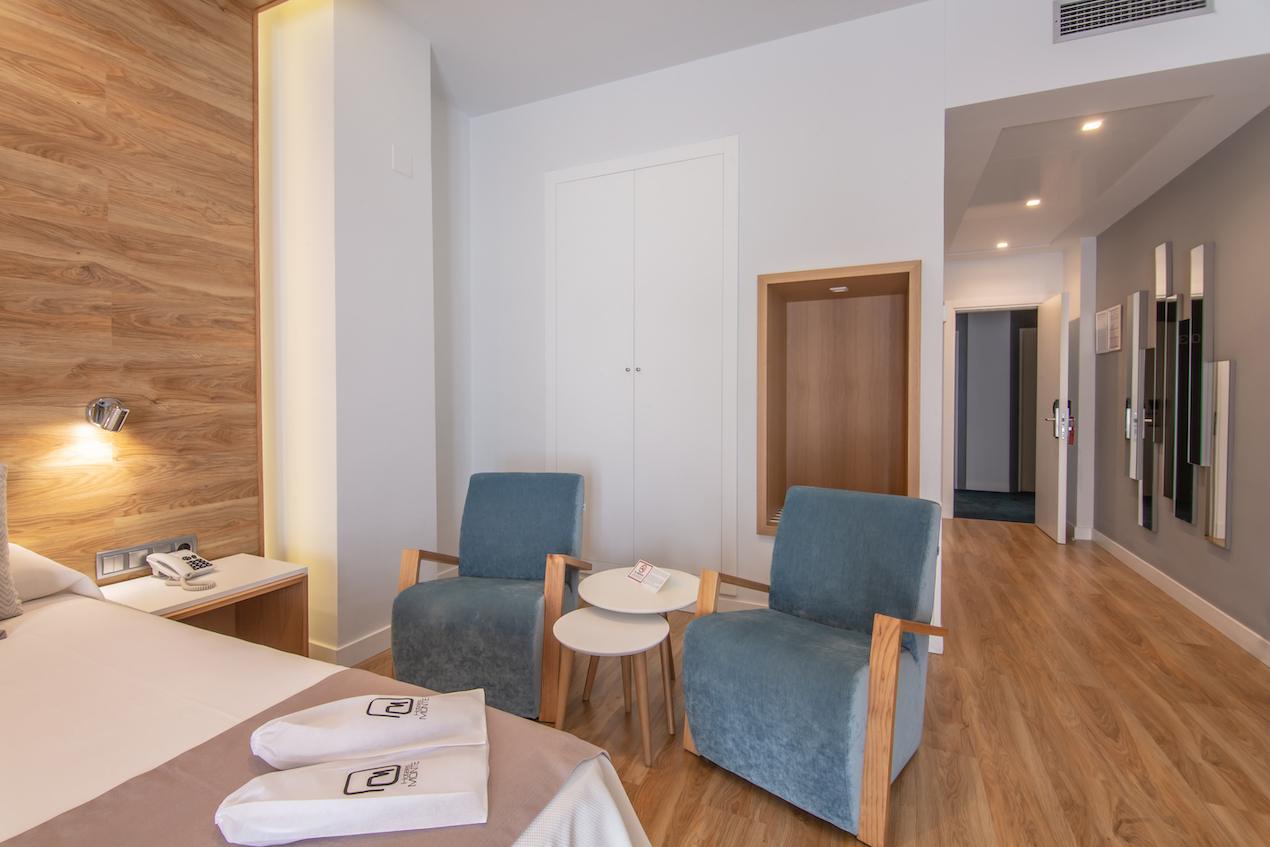 Hotel Monte Puertatierra. Cadiz | Diseño de las Habitaciones. 3 Habitaciones hotel Monte Puertatierra, Cadiz.