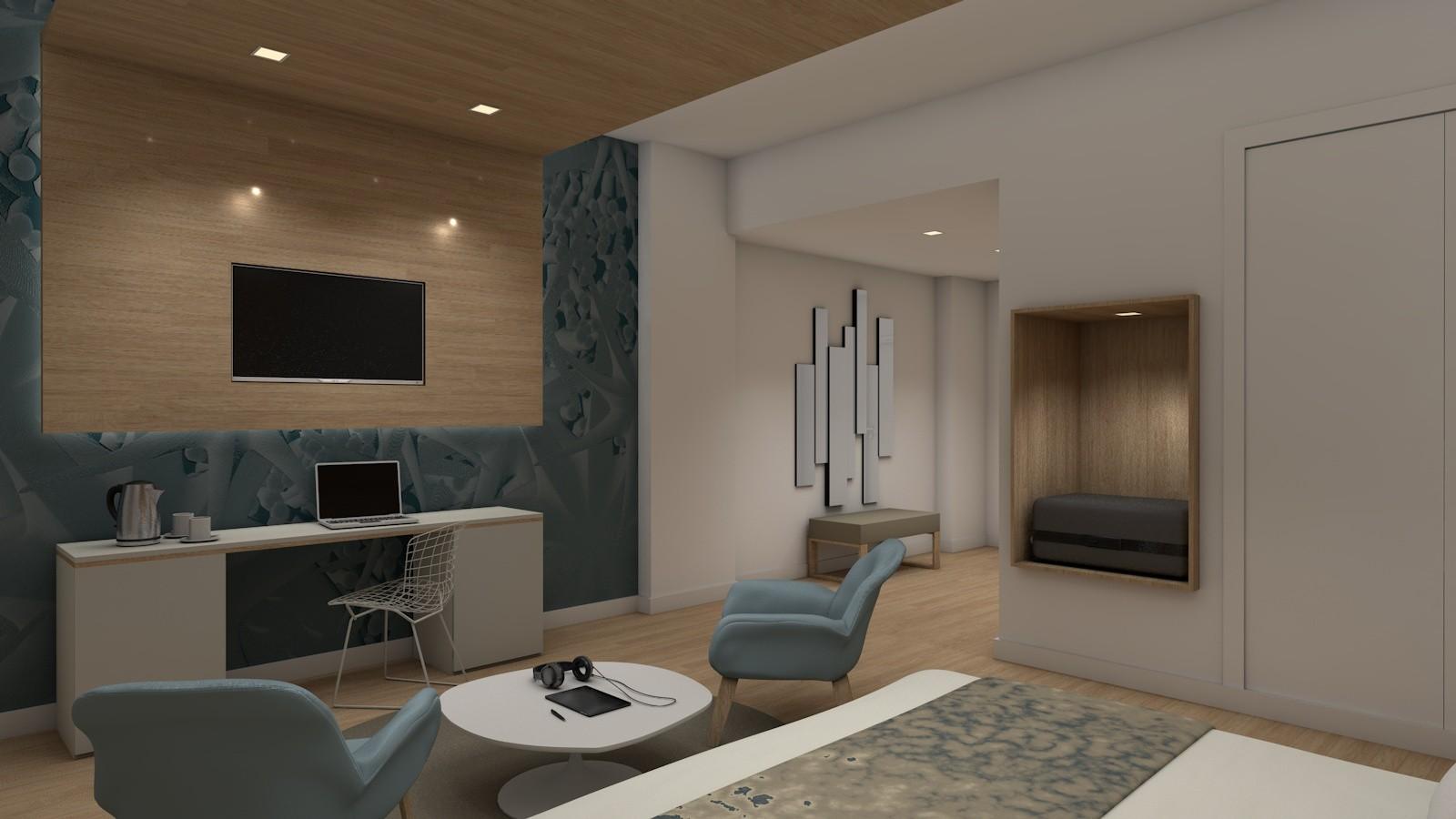 Hotel Monte Puertatierra. Cadiz | Diseño de las Habitaciones. 5 habitacion hotel monte puertatierra
