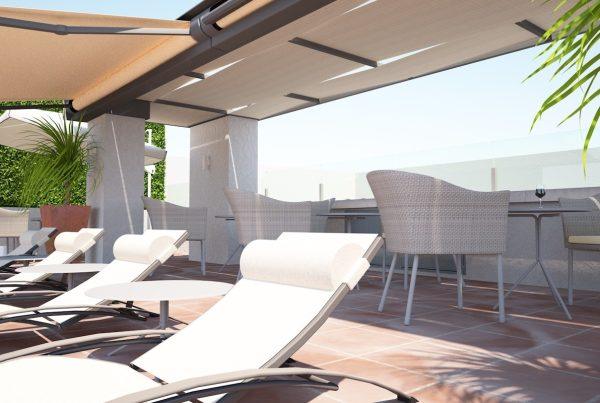 restyling terraza hotel becquer sevilla