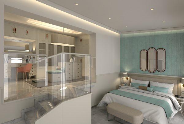 proyecto de interiorismo dormitorio principal vivienda alcala de guadaira