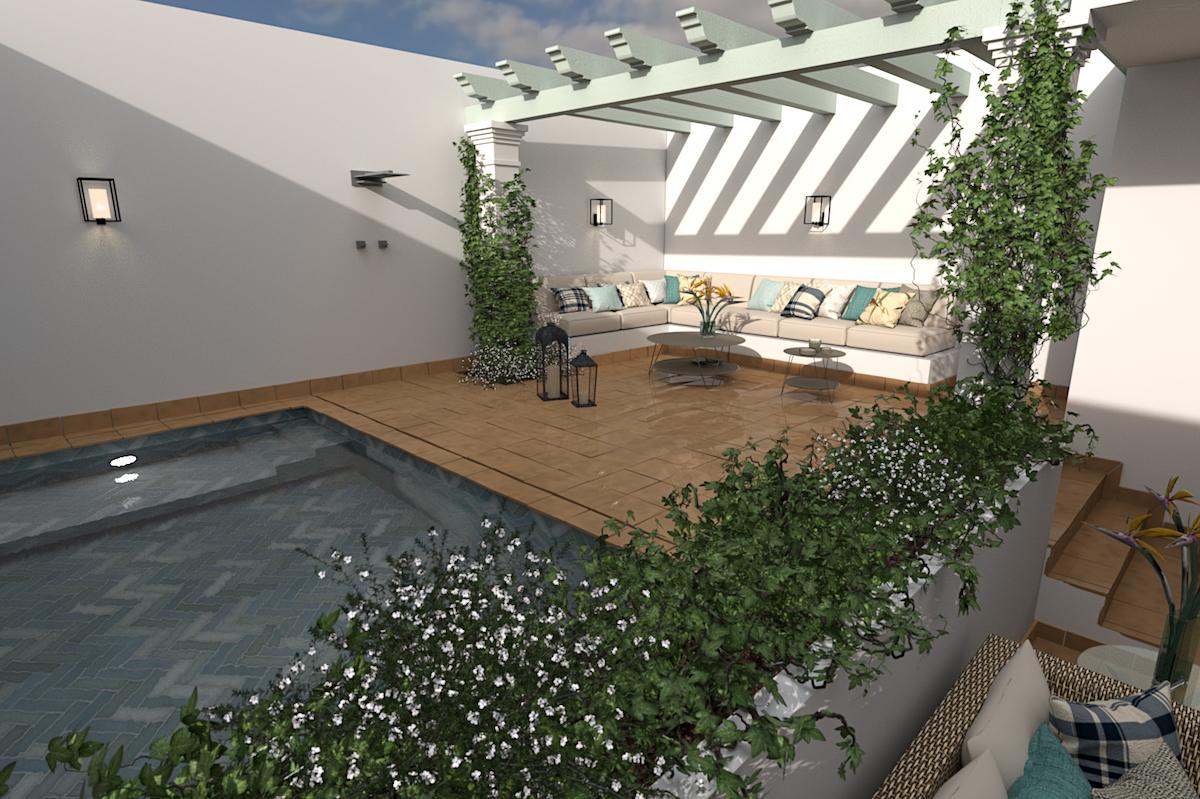 Interiorismo en Alcalá de Guadaira | Sevilla 11 proyecto de interiorismo integracion piscina vivienda alcala de guadaira