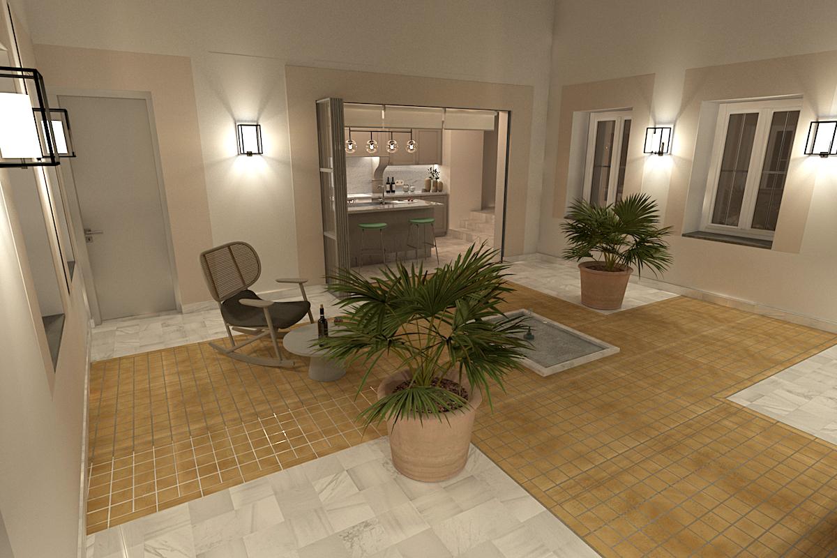 proyecto de interiorismo patio vivienda alcala de guadaira 02