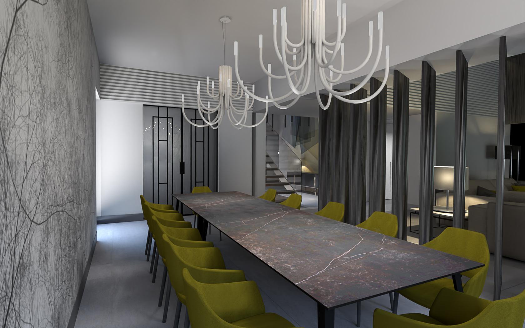 Cantera Blanca urbanización | Proyecto residencial | Sevilla 6 cantera blanca vivienda unifamiliar comedor 02