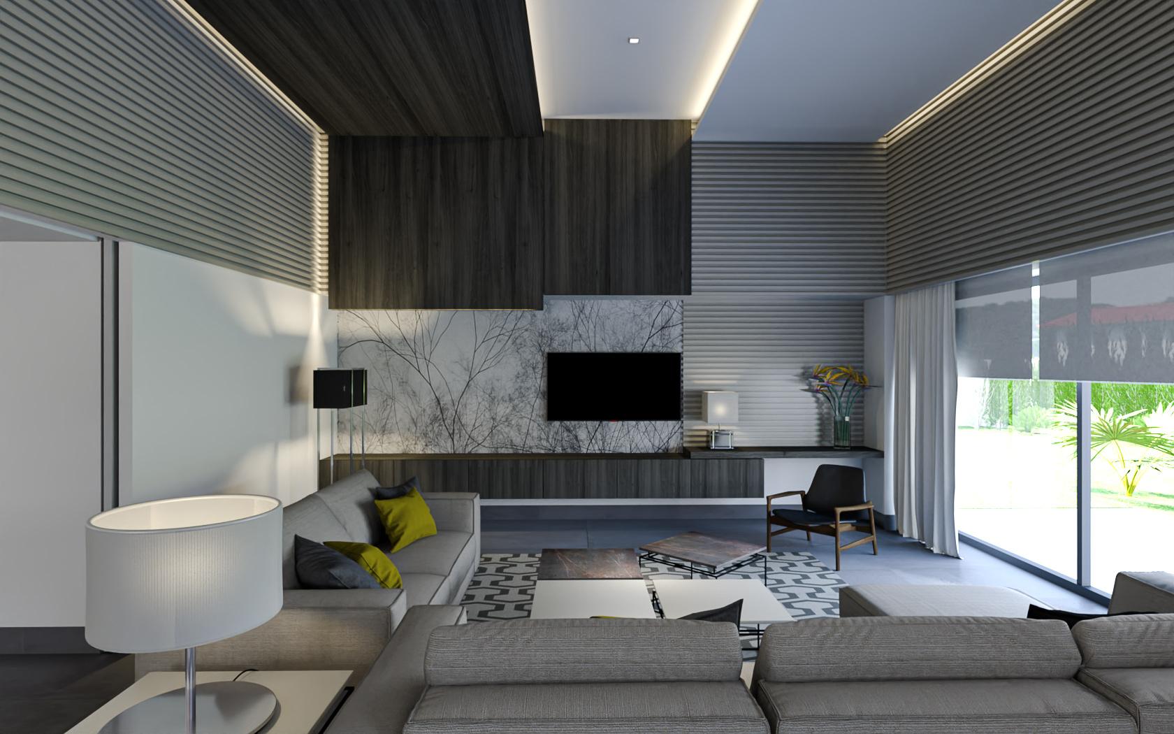 Cantera Blanca urbanización | Proyecto residencial | Sevilla 3 cantera blanca vivienda unifamiliar salon vista mueble