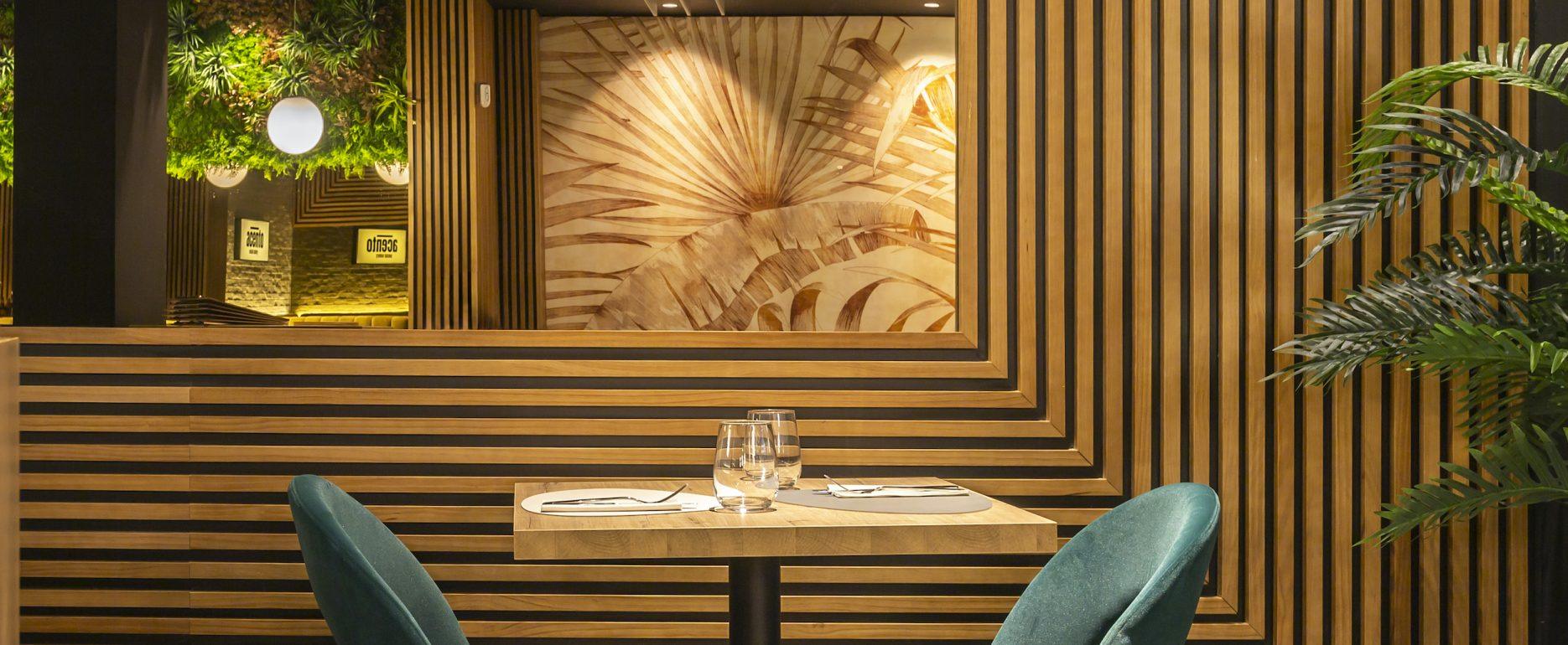 Hostelería 4 Interiorismo para el restaurante Acento en Sevilla.